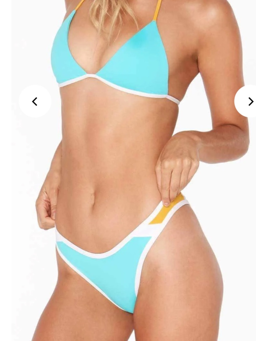 L*SPACE Color Block Whiplash Bottom in Aruba sz XS